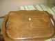 Antique Large Overton Bentwood Walnut Inlay Serving Tray 13 