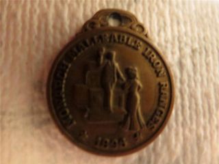 Antique 1896 Monarch Malleable Iron Ranges Key / Watch Fob - - photo
