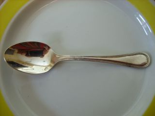 Silverplate Baby Spoon/demitasse Spoon/manufacturer ' S Mark Too Small To Read photo