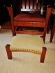 Arts & Crafts Oak Footstool Mission Dovecote Antiques Mortise & Tenon Signed Arts & Crafts Movement photo 10