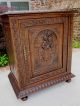 Antique French Carved Oak Breton Brittany Cabinet Jam Cupboard Wine Bar Chest 1800-1899 photo 9