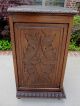 Antique French Carved Oak Breton Brittany Cabinet Jam Cupboard Wine Bar Chest 1800-1899 photo 3