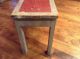 Wood Bench Vintage Antique Country Shabby Chic Style,  Porch Grey And Red Post-1950 photo 1