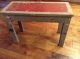 Wood Bench Vintage Antique Country Shabby Chic Style,  Porch Grey And Red Post-1950 photo 2