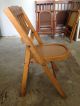 Vintage Babee Tenda Child’s Wooden Folding Chair With Lock Mid Century Classic Post-1950 photo 1