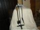 4 Vintage Wrought Iron Brass Handled Rustic Hearthside Fireplace Tool Set Stand Hearth Ware photo 7
