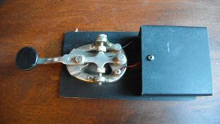 Old Morse Code Clicker / Telegraph Key Tapper Wm M Nye Co Inc Model Cgl - O 3685 photo
