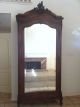 Louis Xv Carved Antique Armoire Cabinet Cupboard Euc French Mirror Local Pu Only 1800-1899 photo 1