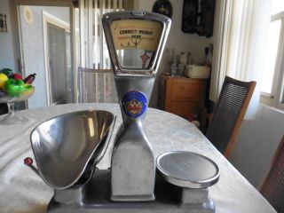 Vintage C1940 ' S Vandome & Hart Ltd.  Shop Scale Exc.  Cond.  Complete With Weights photo