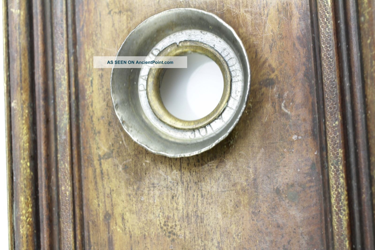 Large Antique Solid Brass Door Escutcheon Back Plate Chicagoland Estate A