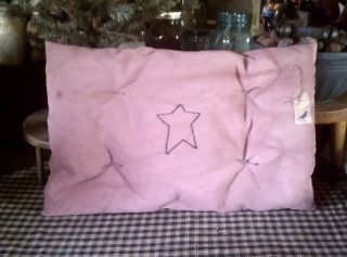 Primitive Homestead Country Farm House Porch Star Red Pillow Hang Tag 19 X 12 photo