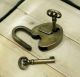 Set Antique Medium Padlock With Vintage Skeleton Keys Solid Brass Padlock Locks & Keys photo 6