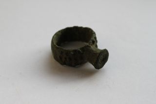 Good Ancient Greek Bronzetrumpet Ring 4th Century Bc photo