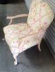 Vtg Pink Painted Bergere Chair Upholstered W/ Pink Floral Cotton - Cottage Chic 1900-1950 photo 1