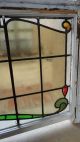 Large Antique English Leaded Stained Glass Window 5 Color 51 X 29 Architectural 1900-1940 photo 6