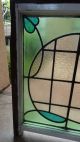 Large Antique English Leaded Stained Glass Window 6 Color 46 X 33 Architectural 1900-1940 photo 3