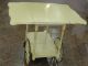 French Provincial Style Drop Leaf Tea Cart + Tray 1900-1950 photo 1