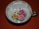 Vintage Collectible Porcelain Green Tone Gold Trim Cup&saucer Roses Motif Japan Cups & Saucers photo 7
