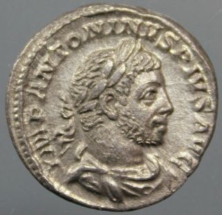 Top Elagabal,  Denarius,  Silver,  Altar,  Club,  Patera,  Sacrifice,  Rome,  220 - 222 Ad photo