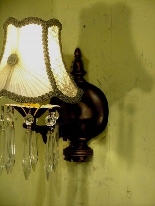 Antique Vintage Wall Sconces Lights Fixtures Lamps W Shades photo