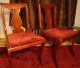 2 Vintage Hickory Chair Co.  Side Chairs With Ribbed Velvet Seat Post-1950 photo 3