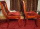2 Vintage Hickory Chair Co.  Side Chairs With Ribbed Velvet Seat Post-1950 photo 4