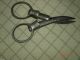Antique Folding Scissors Medical Tool Hand Made Metalware photo 4