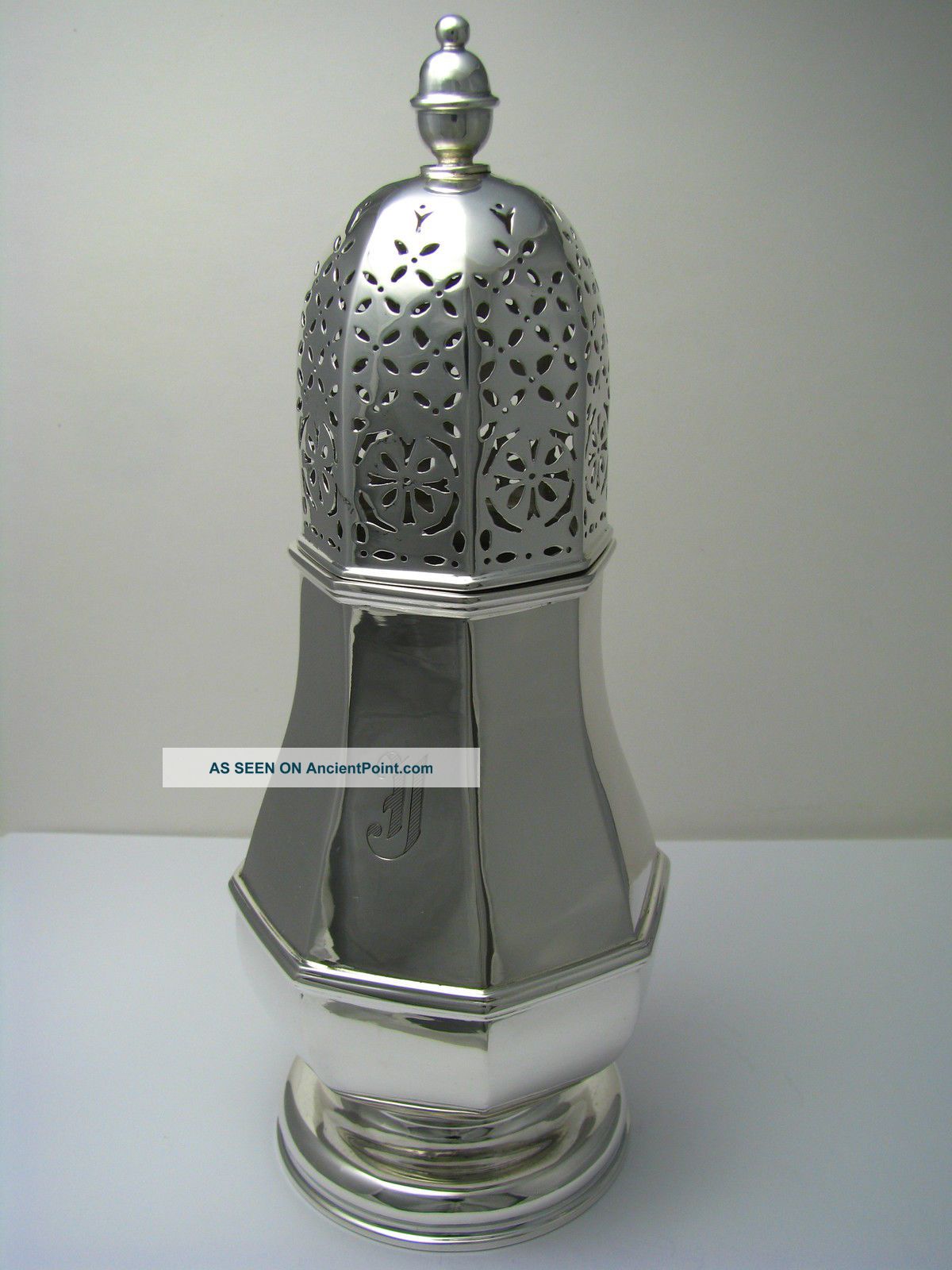 American Solid Sterling Silver Sugar Caster Muffineer Shaker Ca1920s N/a Maker Other photo