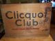 Vintage Clicquot Club Crate,  Great Wooden Dove Tailed Advertising Crate Primitives photo 5