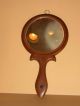 Antique Enfield Nh Shaker Hand / Shaving Mirror 2 - Sided Maple Treen Inlay Inlaid Primitives photo 2