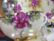 2 Kanetako Japan Tea Cup And Saucer Duo Decorated Design Flowery Cups & Saucers photo 2