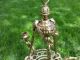 Rare Antique Solid Brass Chandelier Sanctuary Candle Holder With Angel Chandeliers, Fixtures, Sconces photo 4