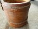 1800s Antique Firkin Sugar Bucket Primitive Country Decor Wood Folk Art Primitives photo 3