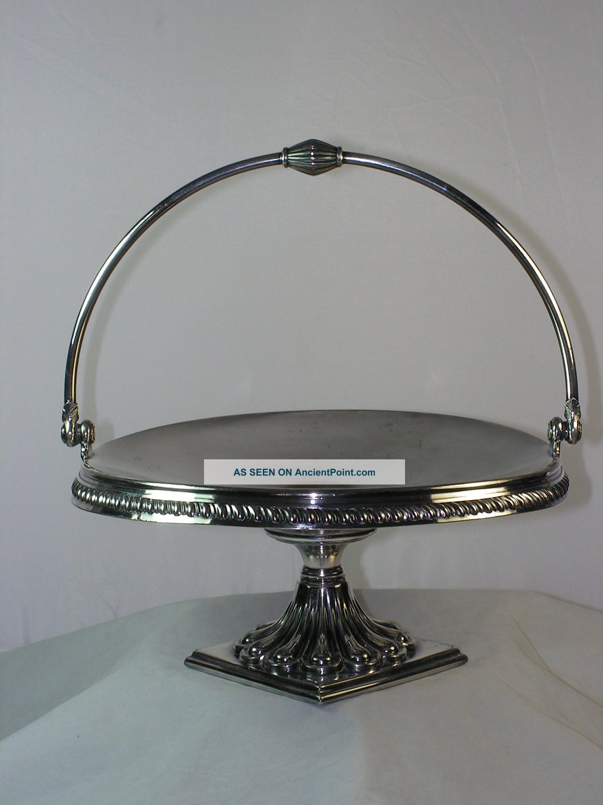 Reed & Barton 1880 ' S Victorian Silver Pedestal Cake Stand 4507 Brides Basket Platters & Trays photo