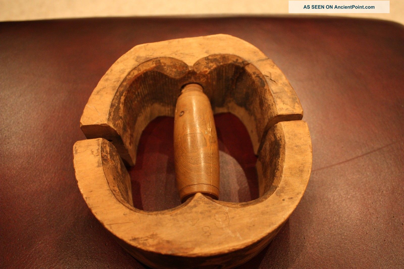 Primitive Antique Wood Hat Stretcher Mercantile Millinery 6 3/4 Wooden Character Primitives photo