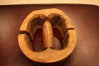 Primitive Antique Wood Hat Stretcher Mercantile Millinery 6 3/4 Wooden Character photo