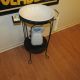 Rare Antique Wrought Iron Metal Wash Stand W/ Porcelain Bowl & Pitcher Complete Unknown photo 7