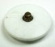 Antique Victorian Glass Button Embroidery Floral W/ Silver & Gold Luster 7/8 