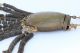 African Tobacco Pouch Bag Bronze Or Brass With Cowrie Shells Other photo 2