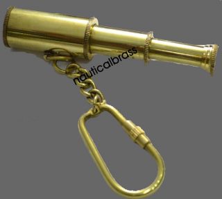 Of 50 Pcs Brass Brass Pocket Telescope Keychain Pirates Marine Navigation photo
