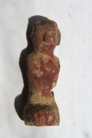 Ancient Egyptian Middle Kingdom Wooden Boat Figure C.  2000 Bc photo