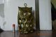 Antique Brass Metalware Owl Figure Art Pendent Lamp（vintage And Beautiful） Other photo 1