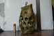 Antique Brass Metalware Owl Figure Art Pendent Lamp（vintage And Beautiful） Other photo 6