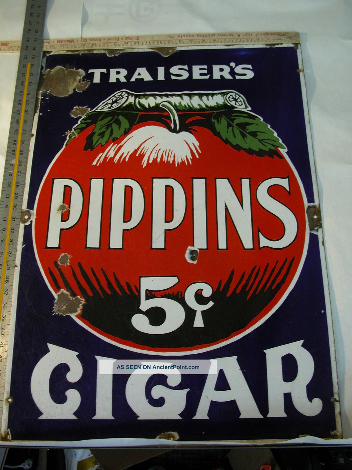 Pippins Cigar Sign Date Of Creation 1910 Display Cases photo