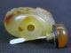 Fine Chinese Carp Lotus Flower Carved Natural Agate Snuff Bottle Snuff Bottles photo 7