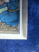 Framed Persian Qajar Watercolor Miniature Plate Painting - End 19th Cent - Middle East photo 4