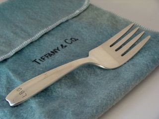 Antique Tiffany & Co Sterling Silver Baby Fork 1958 Cordis Pattern Collectible photo