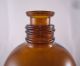 Of 3 Vintage Merck Amber Brown Glass Chemical Bottles - Anchor Hocking Bottles & Jars photo 1