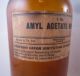 Of 3 Vintage Merck Amber Brown Glass Chemical Bottles - Anchor Hocking Bottles & Jars photo 4
