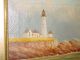 Maritime Lighthouse Painting D A Fisher American 1867 - 1940 Listed Artist Other photo 1